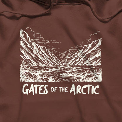 Gates of the Artic Line Drawing Hoodie