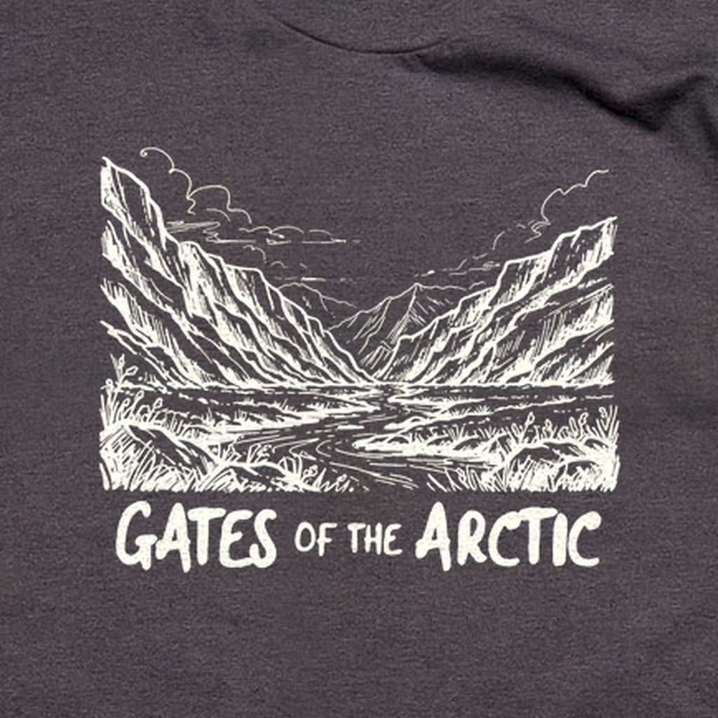 Gates of the Artic Line Drawing T-Shirt