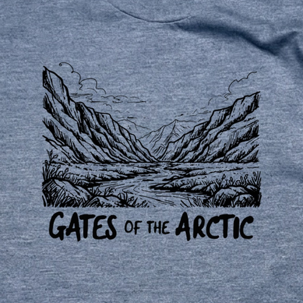 Gates of the Artic Line Drawing T-Shirt