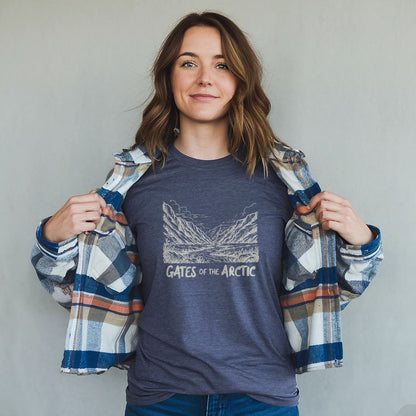 Gates of the Artic Line Drawing T-Shirt