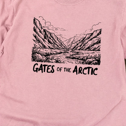 Gates of the Artic Line Drawing Premium Long Sleeve