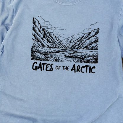 Gates of the Artic Line Drawing Premium Long Sleeve