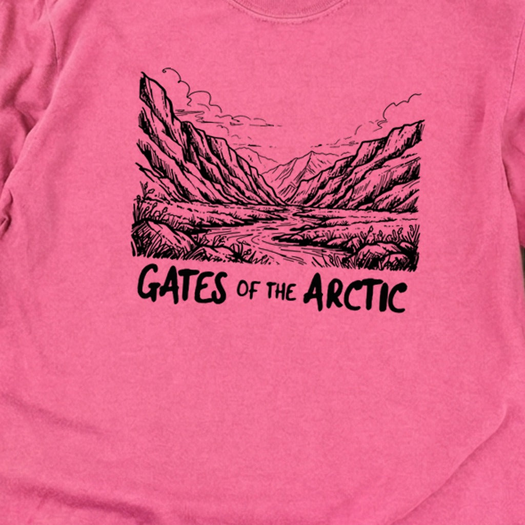 Gates of the Artic Line Drawing Premium Long Sleeve