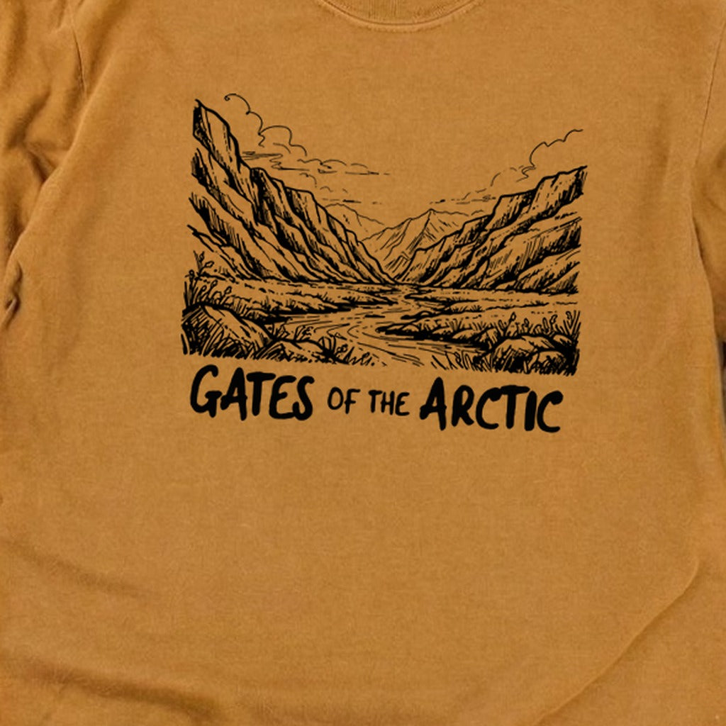 Gates of the Artic Line Drawing Premium Long Sleeve