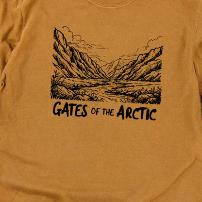 Gates of the Artic Line Drawing Premium Long Sleeve