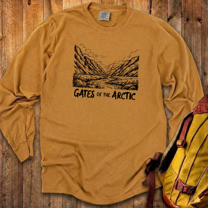 Gates of the Artic Line Drawing Premium Long Sleeve