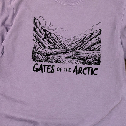 Gates of the Artic Line Drawing Premium Long Sleeve