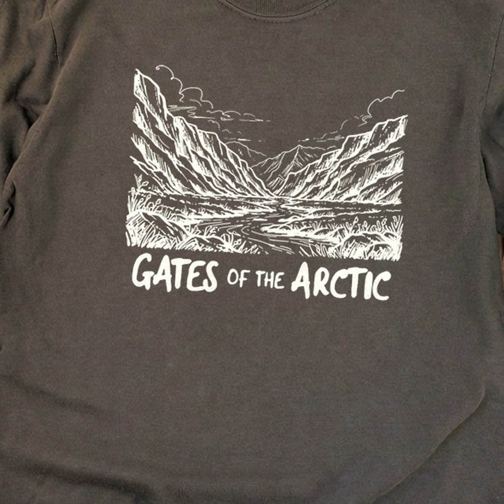 Gates of the Artic Line Drawing Premium Long Sleeve