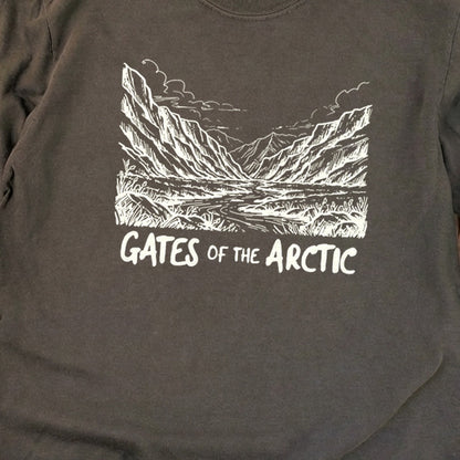 Gates of the Artic Line Drawing Premium Long Sleeve