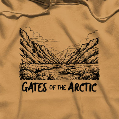Gates of the Artic Line Drawing Hoodie