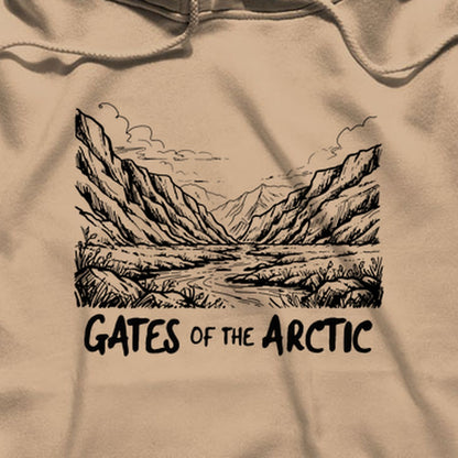 Gates of the Artic Line Drawing Hoodie