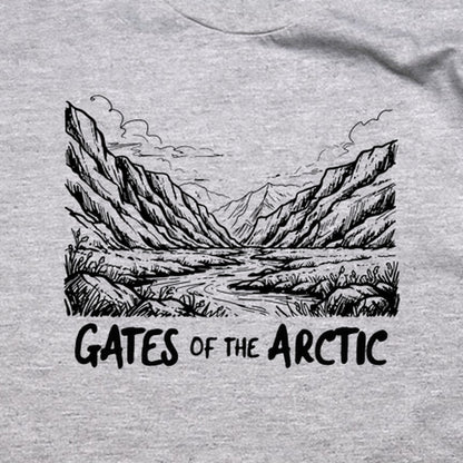 Gates of the Artic Line Drawing T-Shirt