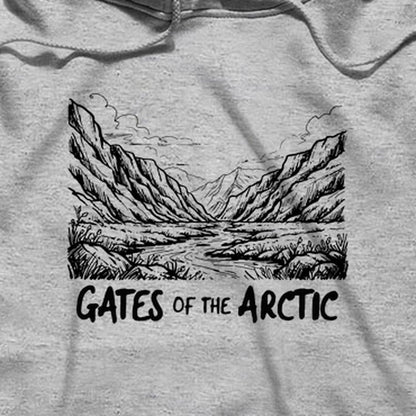 Gates of the Artic Line Drawing Hoodie