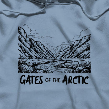 Gates of the Artic Line Drawing Hoodie
