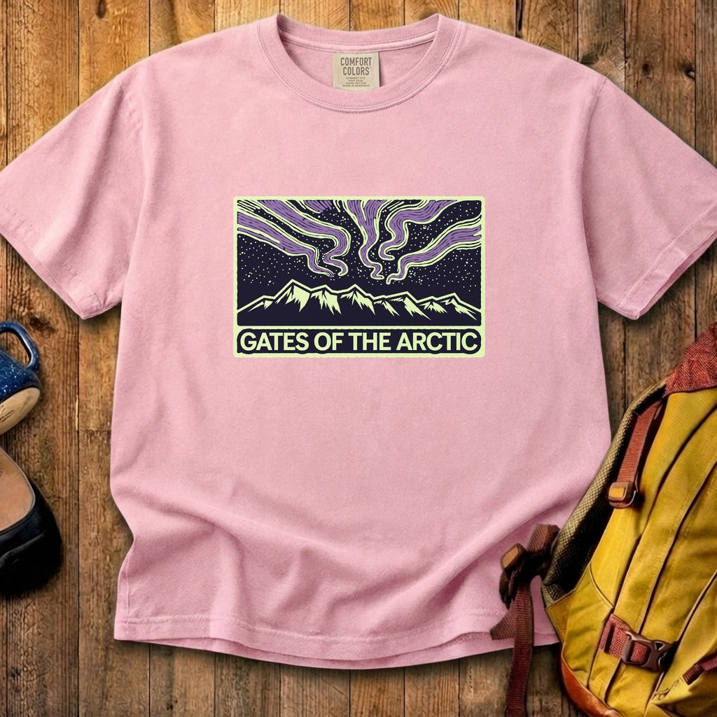 Gates of the Artic at Night Cotton T-Shirt