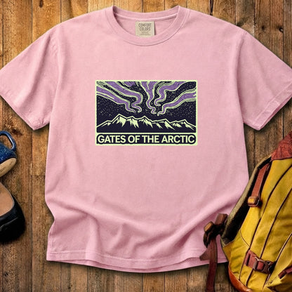 Gates of the Artic at Night Cotton T-Shirt