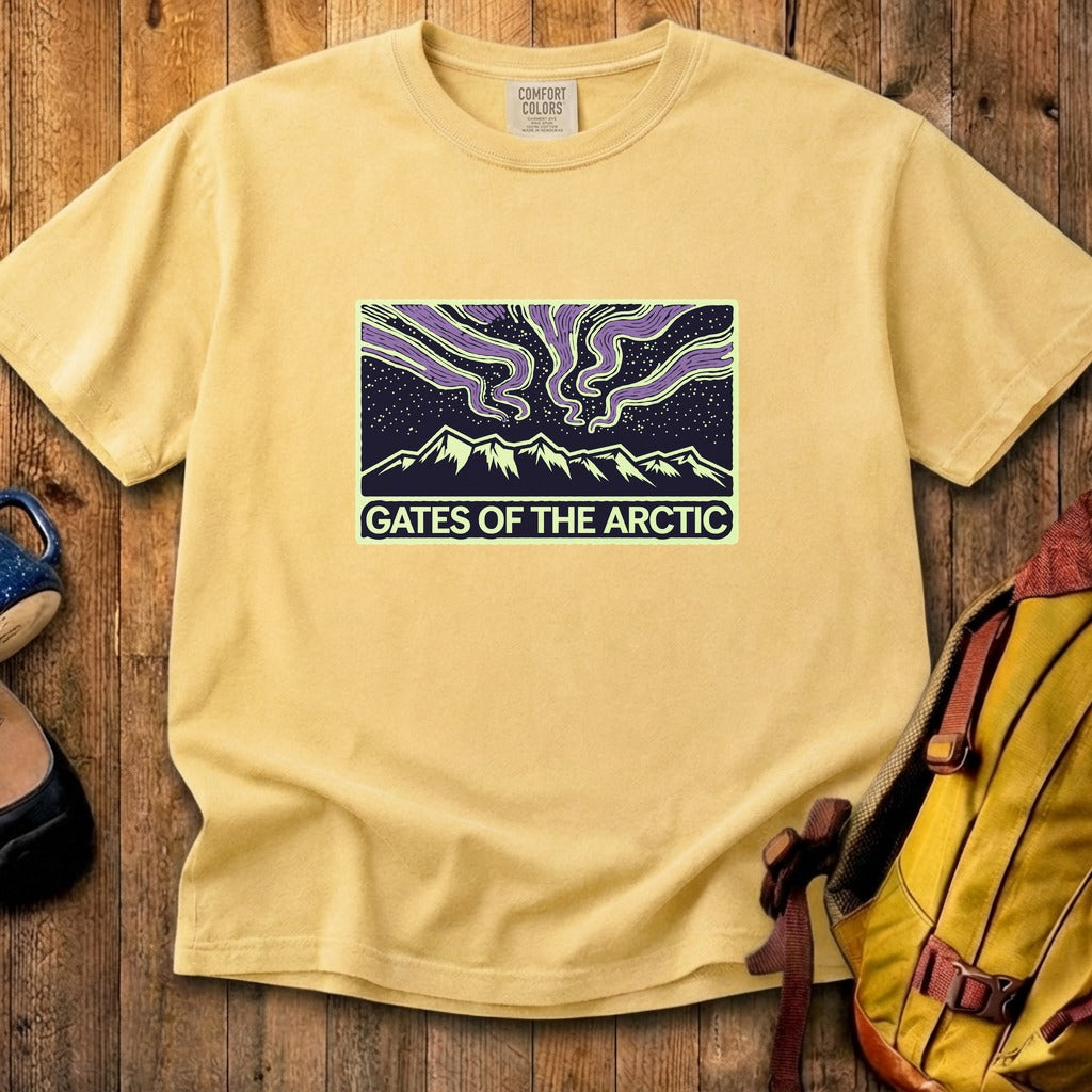 Gates of the Artic at Night Cotton T-Shirt