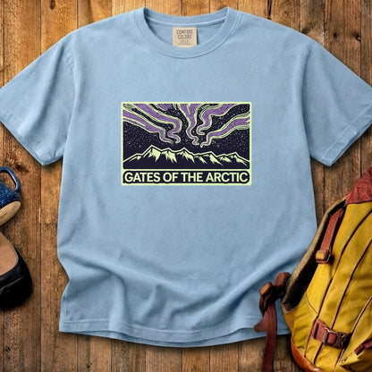 Gates of the Artic at Night Cotton T-Shirt