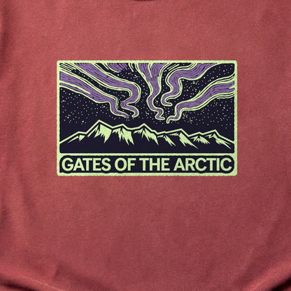 Gates of the Artic at Night Cotton T-Shirt