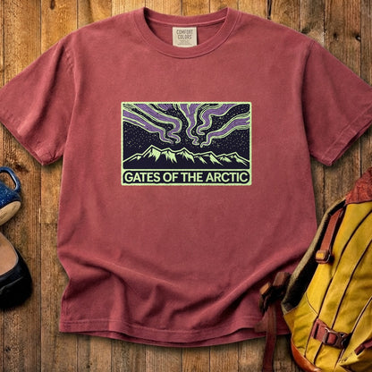 Gates of the Artic at Night Cotton T-Shirt