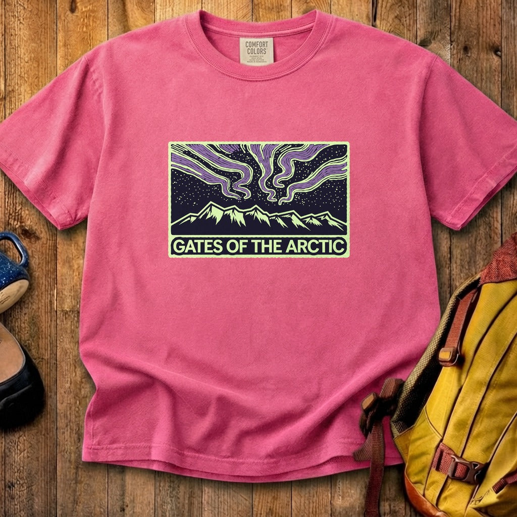 Gates of the Artic at Night Cotton T-Shirt