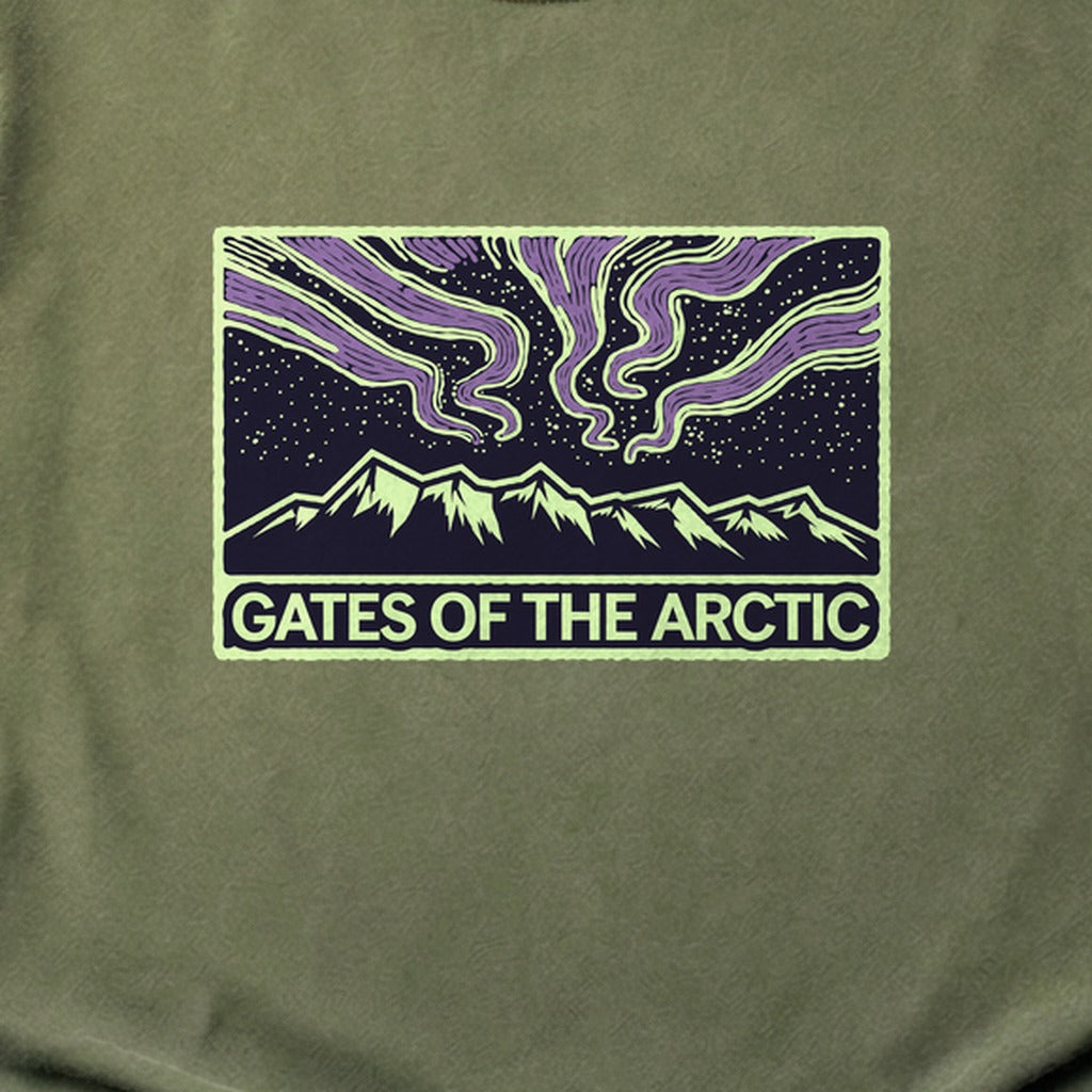 Gates of the Artic at Night Cotton T-Shirt