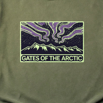Gates of the Artic at Night Cotton T-Shirt