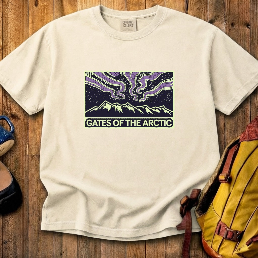 Gates of the Artic at Night Cotton T-Shirt