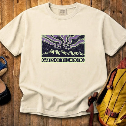 Gates of the Artic at Night Cotton T-Shirt