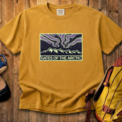 Gates of the Artic at Night Cotton T-Shirt