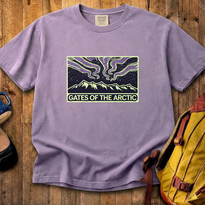 Gates of the Artic at Night Cotton T-Shirt