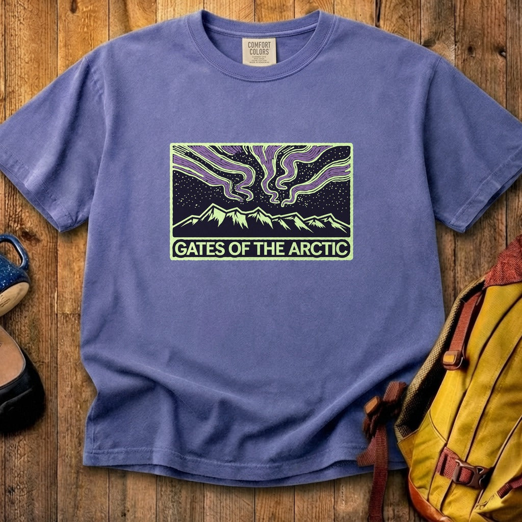 Gates of the Artic at Night Cotton T-Shirt