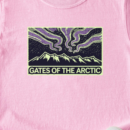 Gates of the Artic at Night Kids Cotton T-Shirt