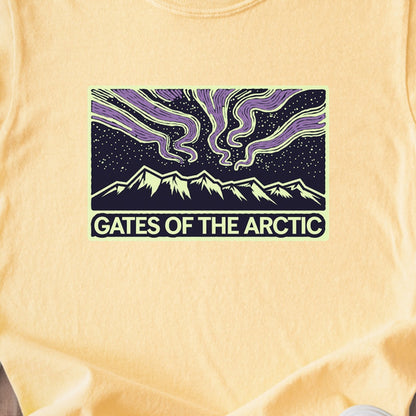 Gates of the Artic at Night Kids Cotton T-Shirt