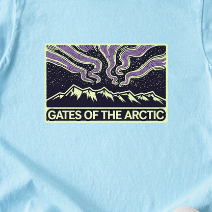 Gates of the Artic at Night Kids Cotton T-Shirt