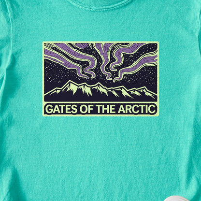 Gates of the Artic at Night Kids Cotton T-Shirt