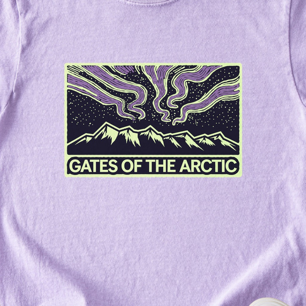 Gates of the Artic at Night Kids Cotton T-Shirt