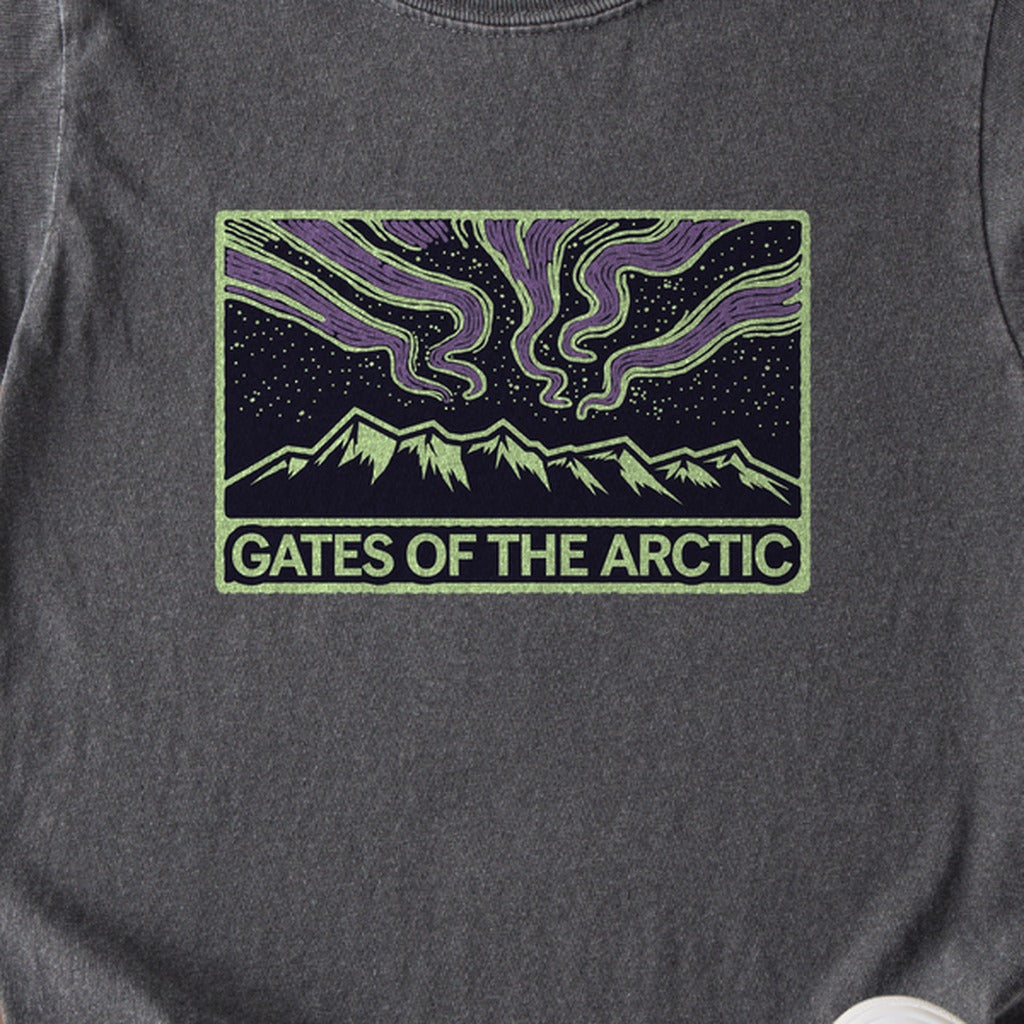 Gates of the Artic at Night Kids Cotton T-Shirt