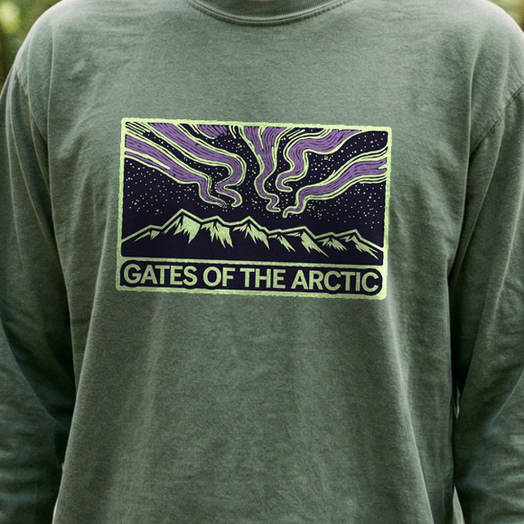Gates of the Artic at Night Premium Long Sleeve
