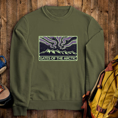 Gates of the Artic at Night Crewneck Sweatshirt