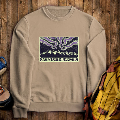 Gates of the Artic at Night Crewneck Sweatshirt