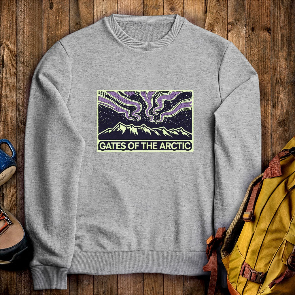 Gates of the Artic at Night Crewneck Sweatshirt