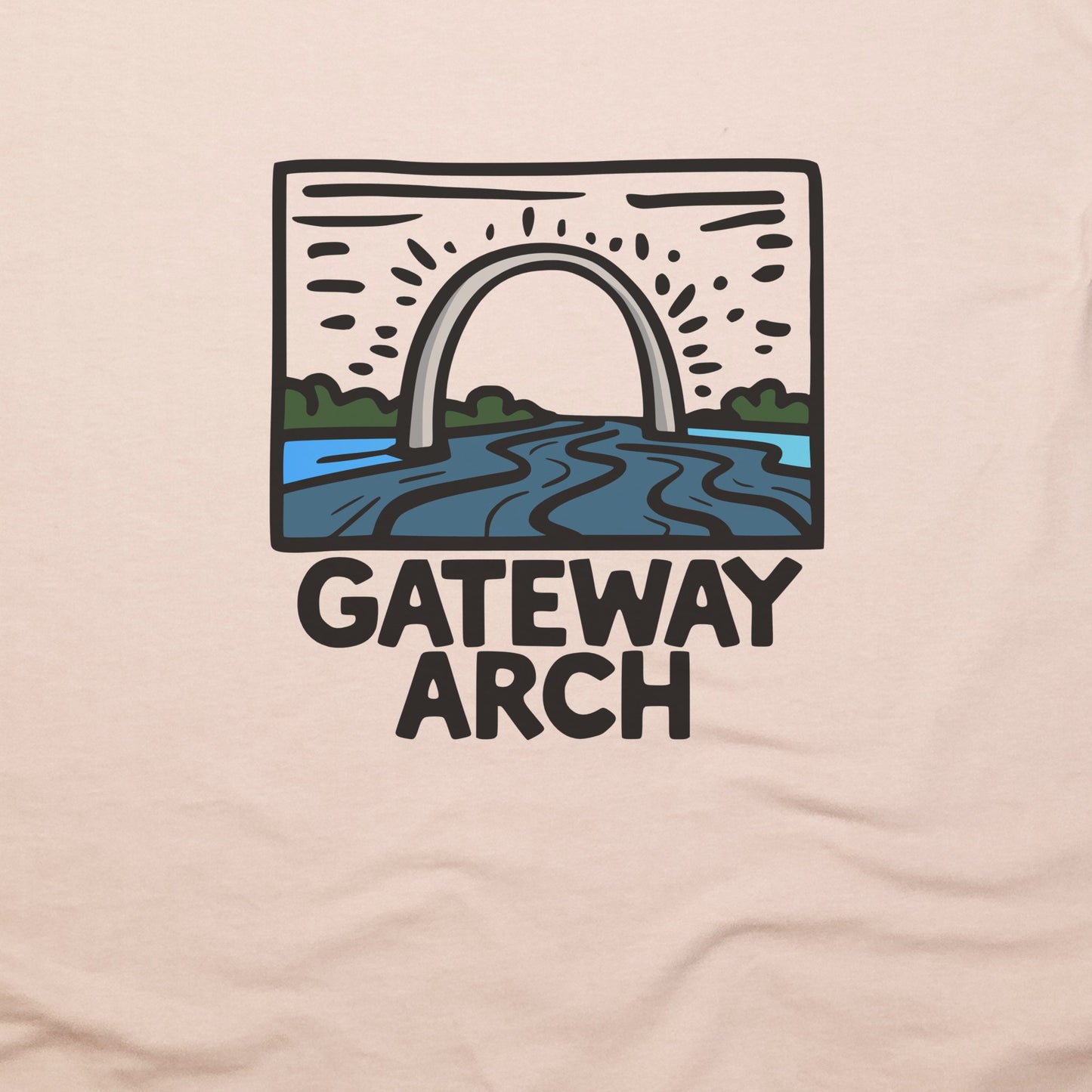 Gateway Arch National Park T-Shirt Adventure and Outdoors Themed T-Shirt