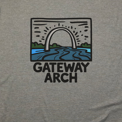 Gateway Arch National Park T-Shirt Adventure and Outdoors Themed T-Shirt