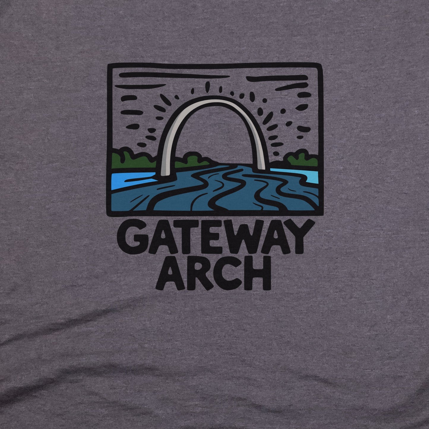 Gateway Arch National Park T-Shirt Adventure and Outdoors Themed T-Shirt