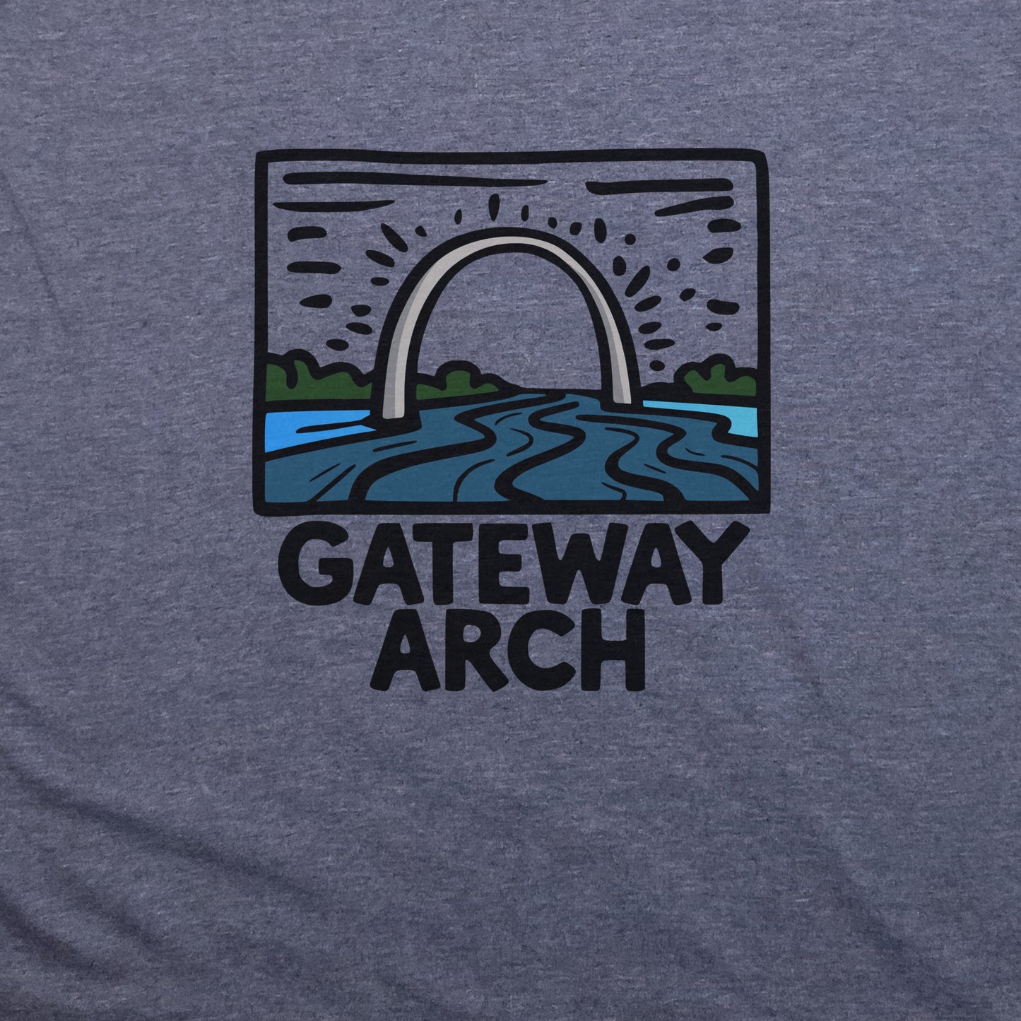 Gateway Arch National Park T-Shirt Adventure and Outdoors Themed T-Shirt