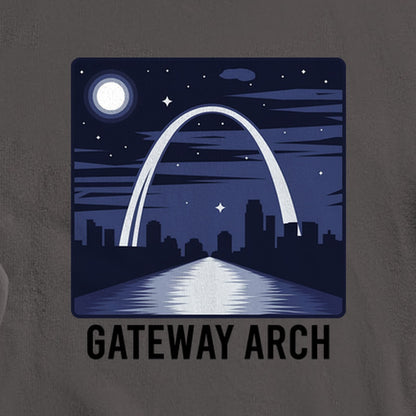 Gateway Arch at Night Crewneck Sweatshirt