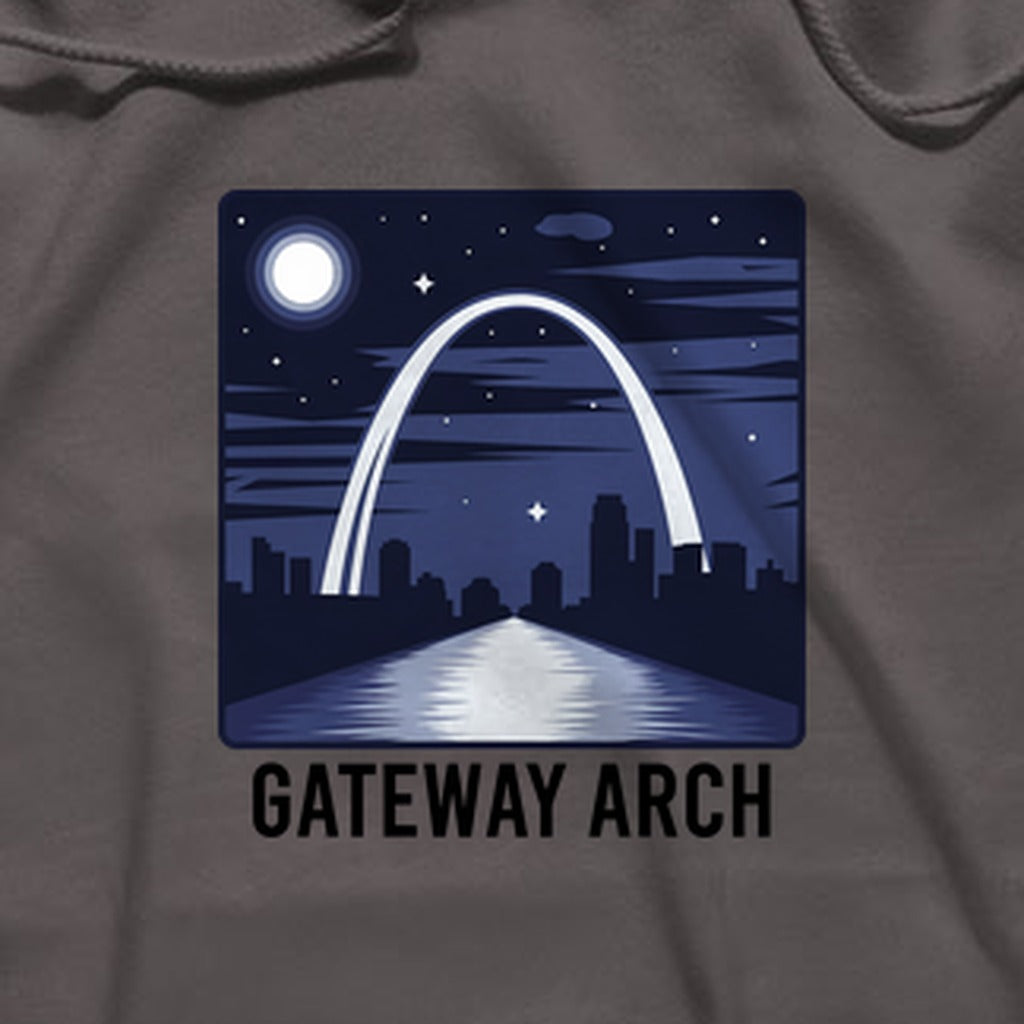Gateway Arch at Night Hoodie