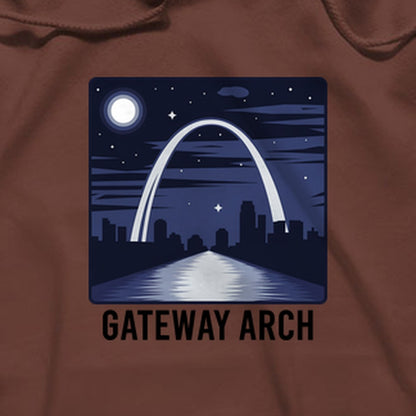 Gateway Arch at Night Hoodie