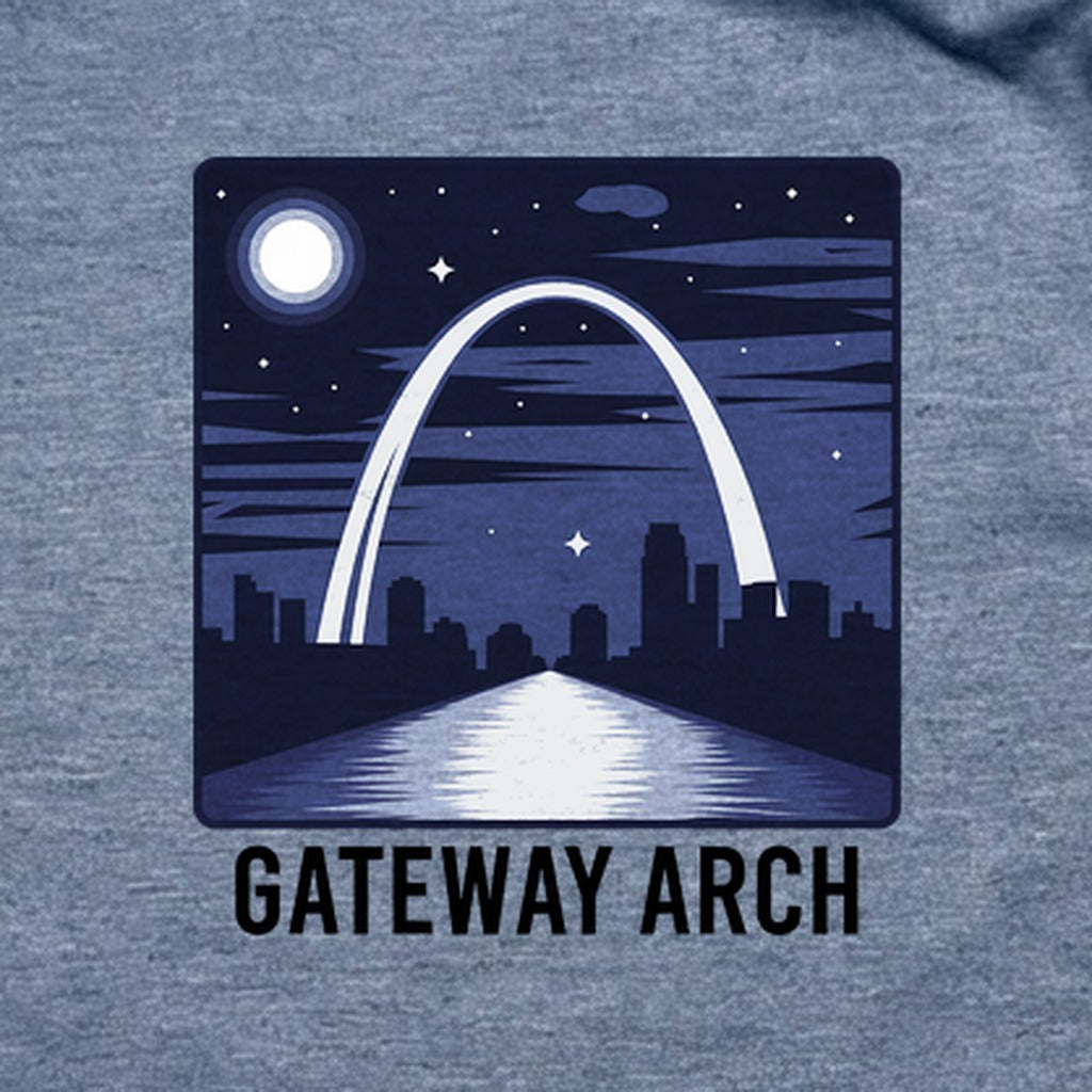 Gateway Arch at Night T-Shirt